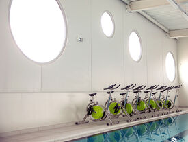 Les vélos aquabike du centre aquatique Rêvéo